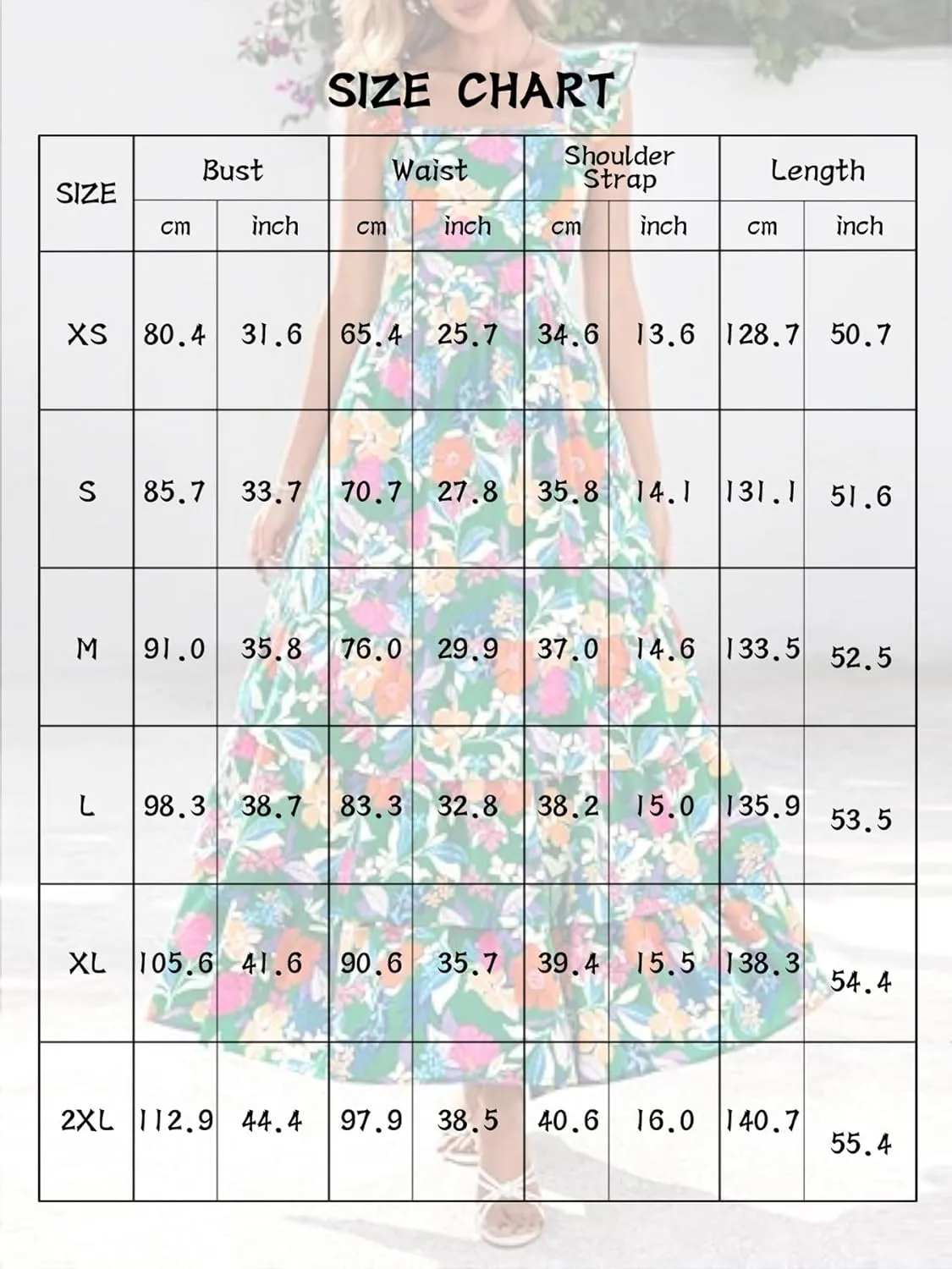 2025 Women's Summer Boho Floral Maxi Dress with Pockets - A-Line Smocked Tiered Ruffle Sleeveless Beach Sun Dress