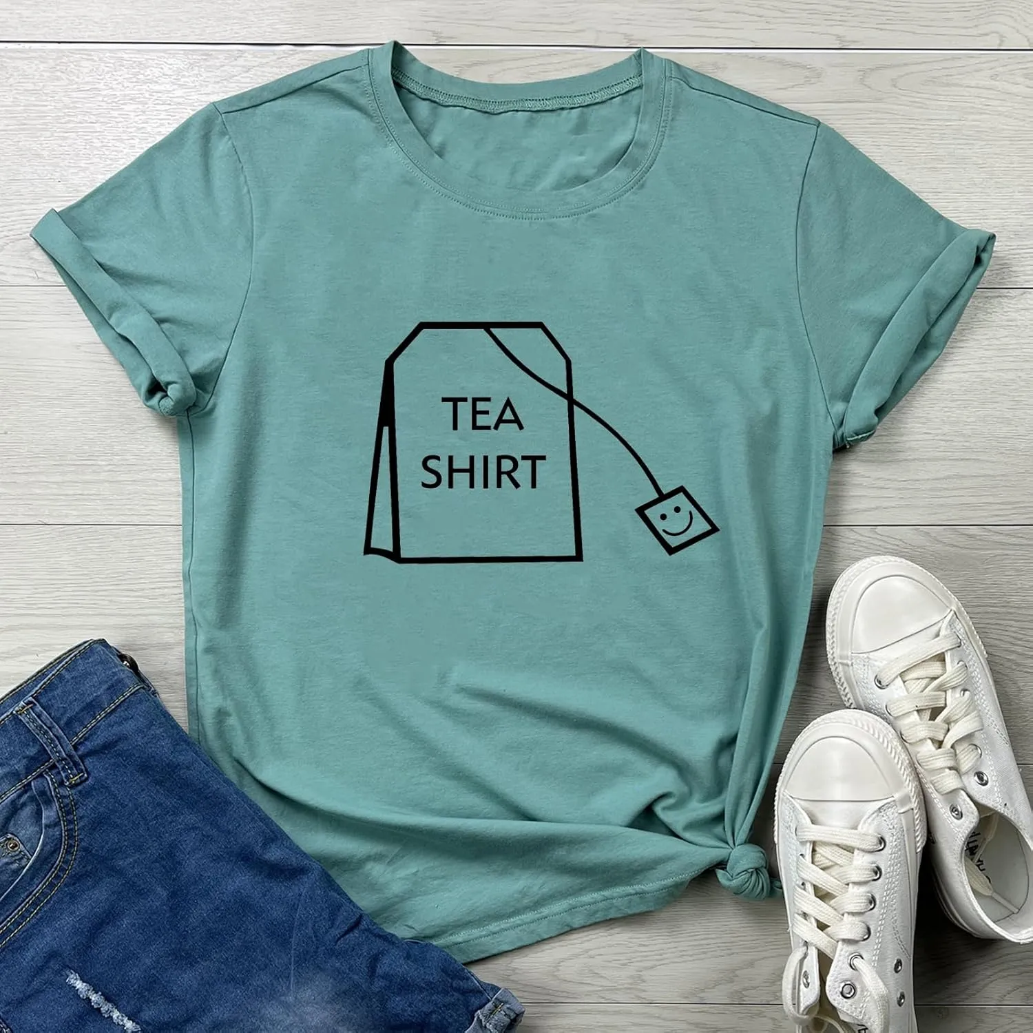 BLACKOO Teen Girl Funny T Shirts Women Cute Tops Junior Graphic Tee