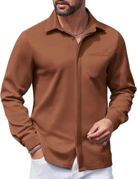 COOFANDY Men's Long Sleeve Wrinkle Free Shirts Casual Button Down Shirts Untucked Dress Shirt