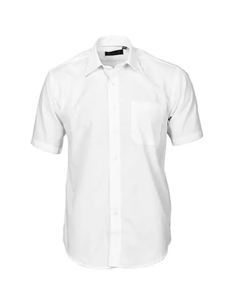 DNC Men's Premier Poplin Business Shirts Short Sleeve (4151)