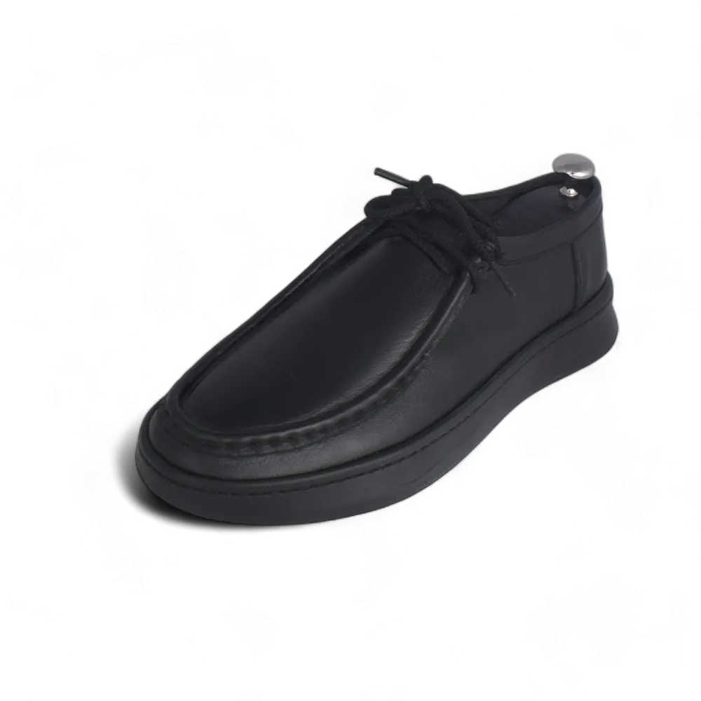 Medical casual shoe / 100% nubuck genuine leather / black color -8751