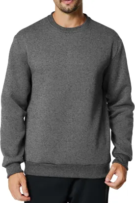 Men's Crewneck Sweatshirt Casual Long Sleeve Sweat Shirts Athletic Fleece Basic Pullover Shirts