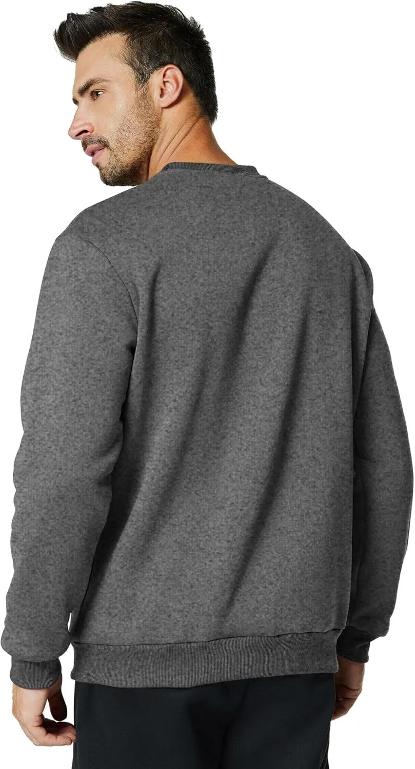 Men's Crewneck Sweatshirt Casual Long Sleeve Sweat Shirts Athletic Fleece Basic Pullover Shirts