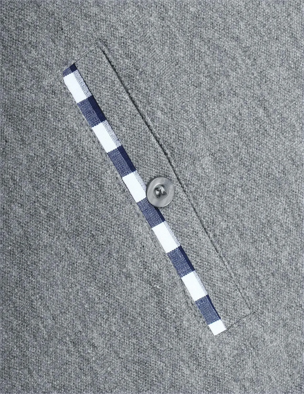 Men's Long Sleeve Polo Shirts Casual Fit Plaid Collar Cotton Golf T-Shirts