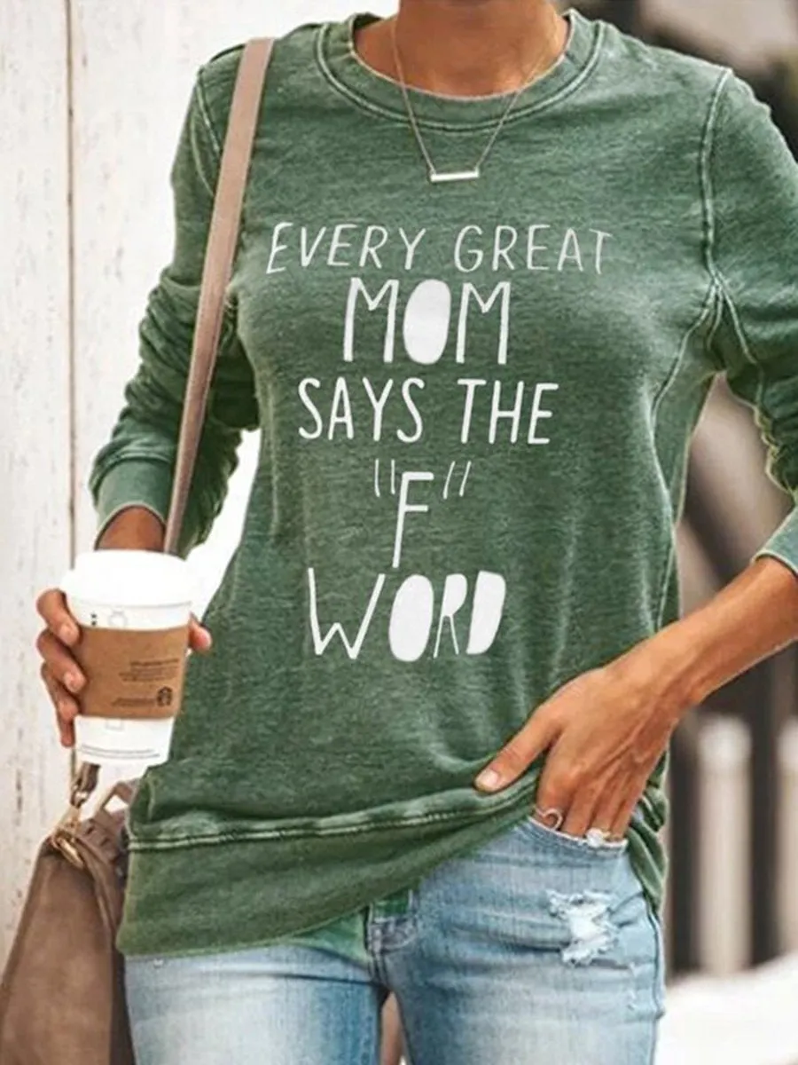 Printed Casual Long Sleeve T-Shirt
