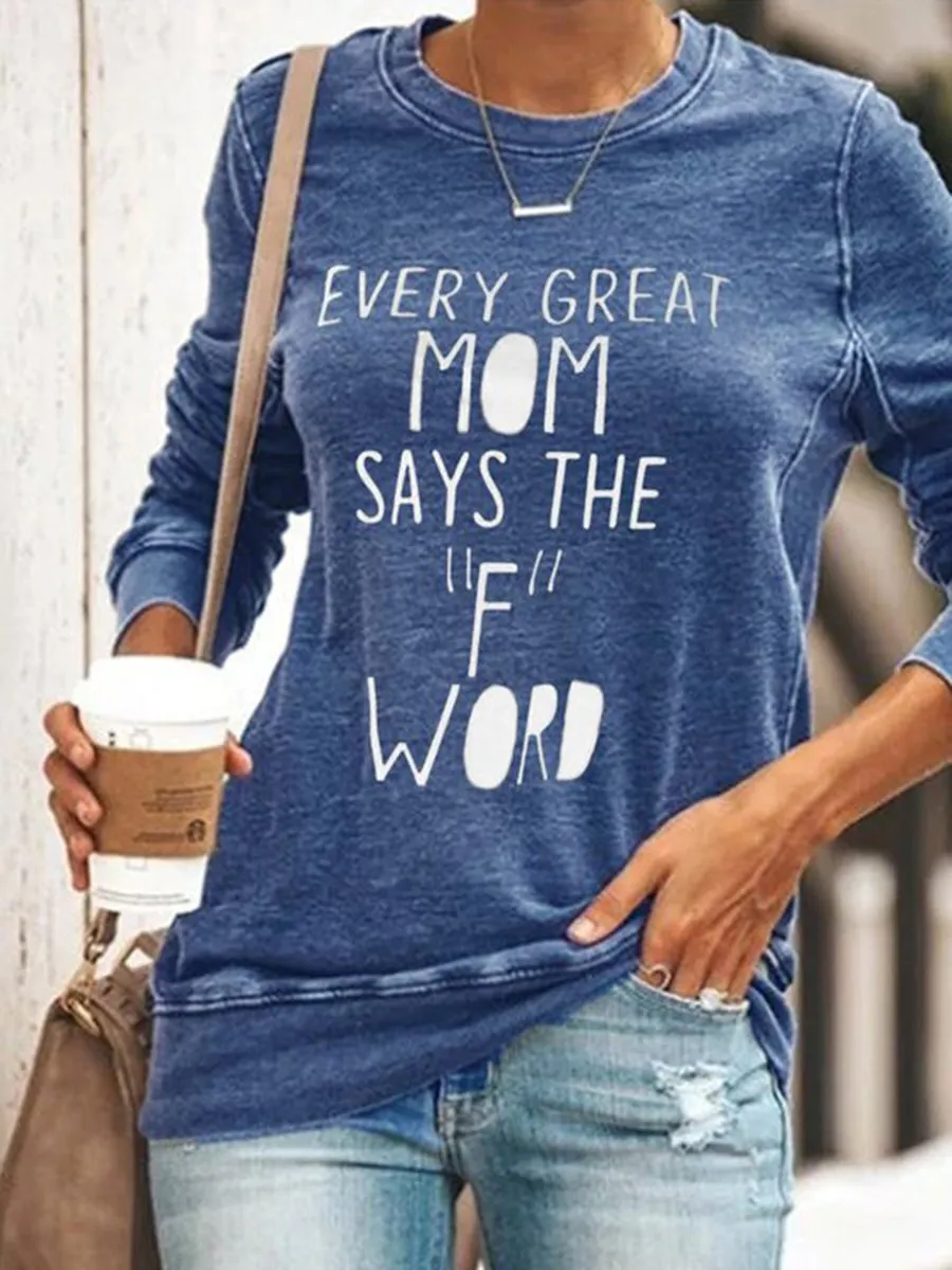 Printed Casual Long Sleeve T-Shirt