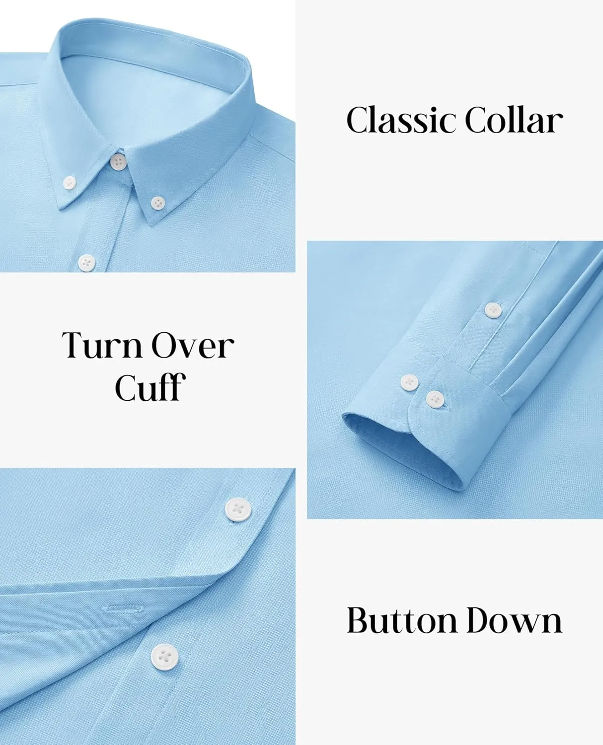 siliteelon Button Down Shirts Women Oxford Shirt Long Sleeve Stretch Dress Shirts Wrinkle Free Business Work Office Blouse